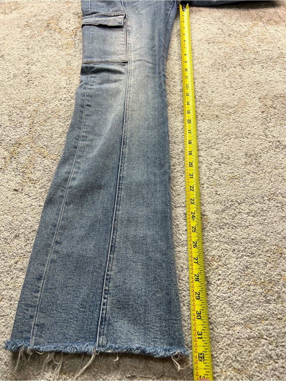 Pistola Dana Cargo Jeans Size 27 Tall 32โ Inseam Denim - Picture 10 of 10